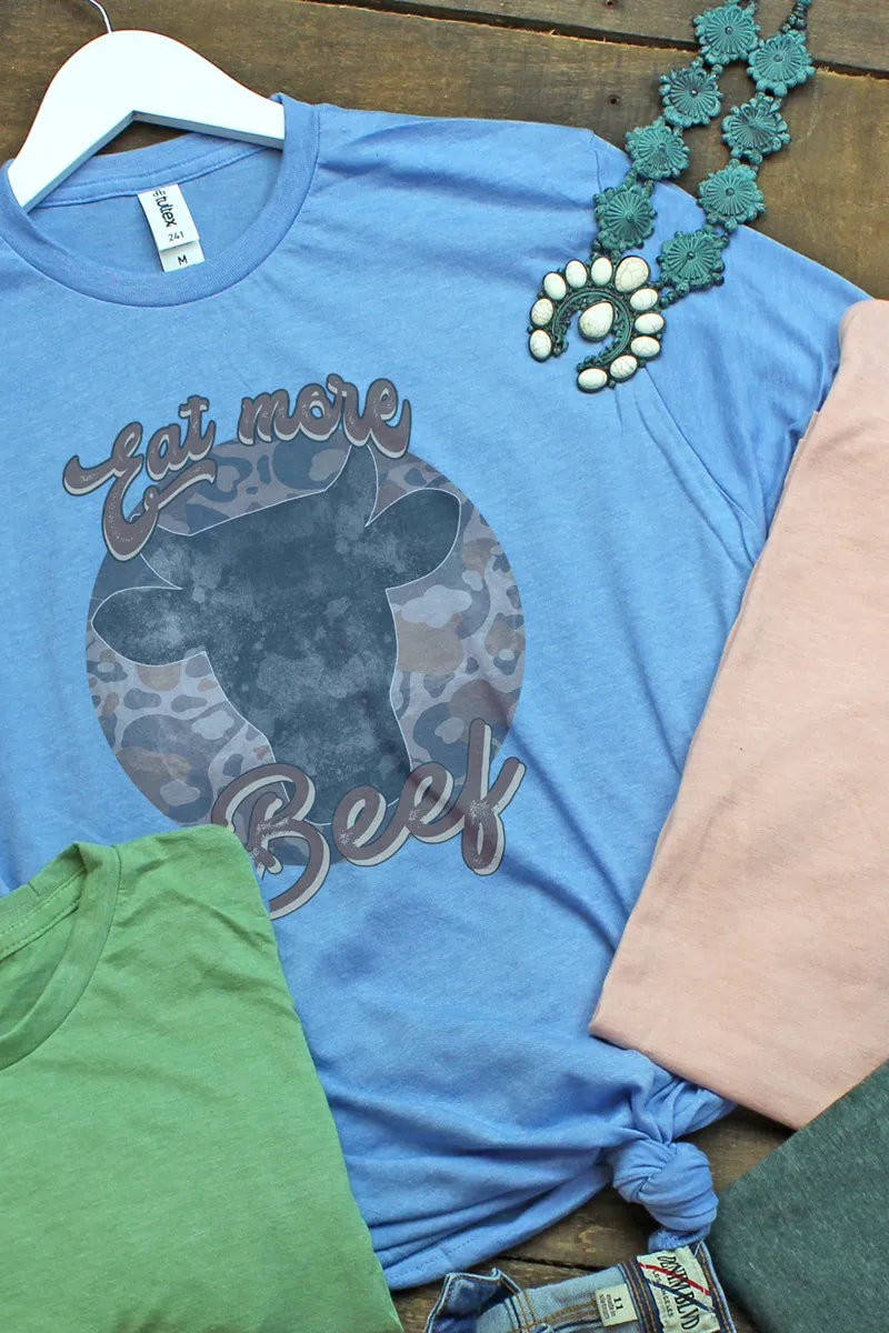 DISCONTINUED-Eat More Beef Unisex Poly-Rich Blend Tee