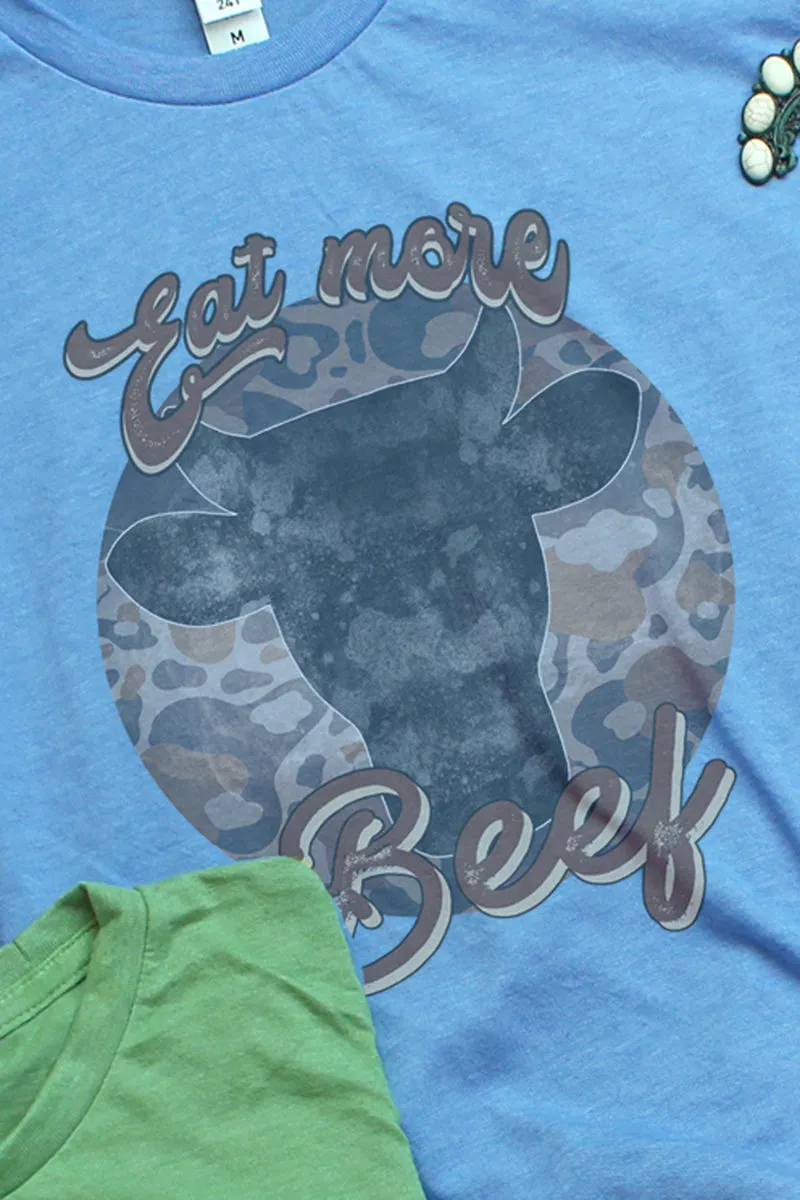 DISCONTINUED-Eat More Beef Unisex Poly-Rich Blend Tee