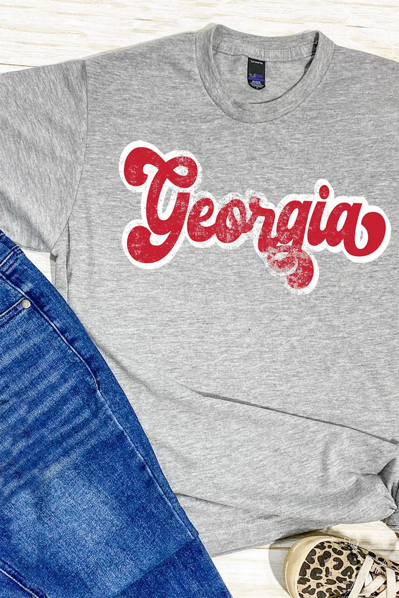 Distressed Georgia Script Unisex Blend Tee