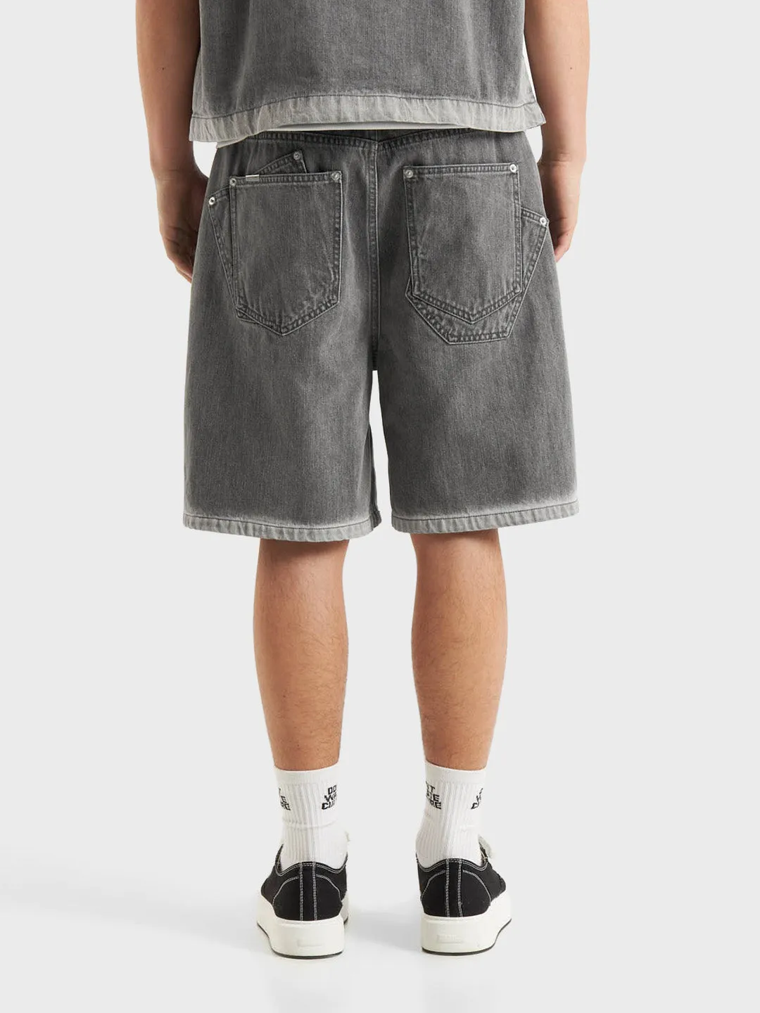 Don't Waste Culture Fyori Denim Shorts | Grey