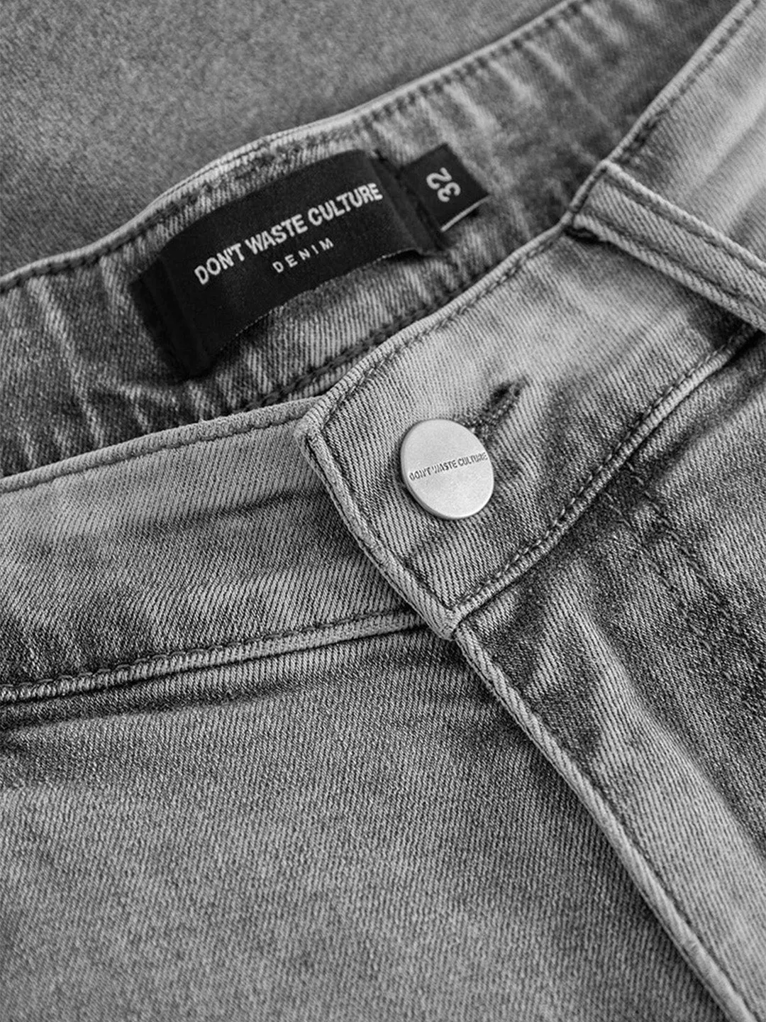 Don't Waste Culture Fyori Denim Shorts | Grey