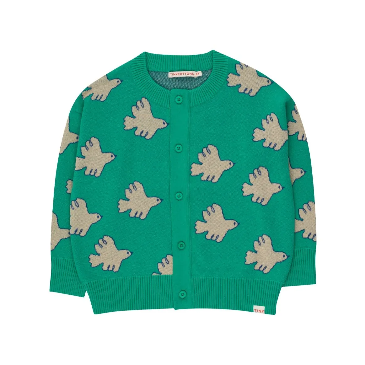 Doves Baby Cardigan, Emerald