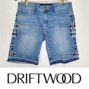Driftwood Denim Jean Shorts Waist Size 25”