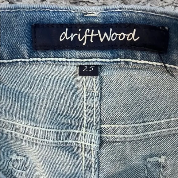 Driftwood Denim Jean Shorts Waist Size 25”