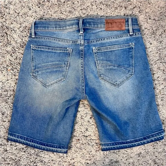 Driftwood Denim Jean Shorts Waist Size 25”