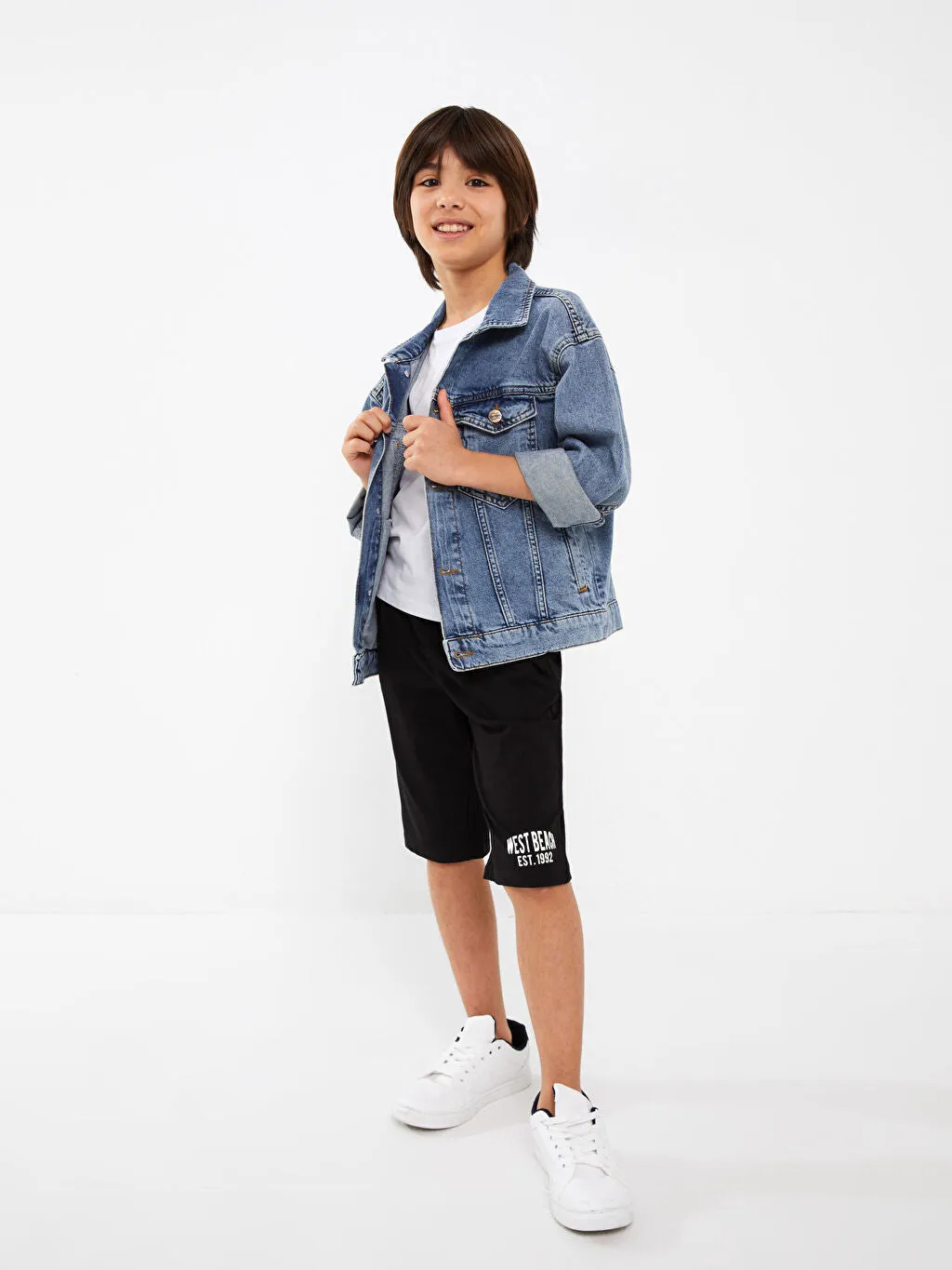 Elastic Waist Printed Boy Roller