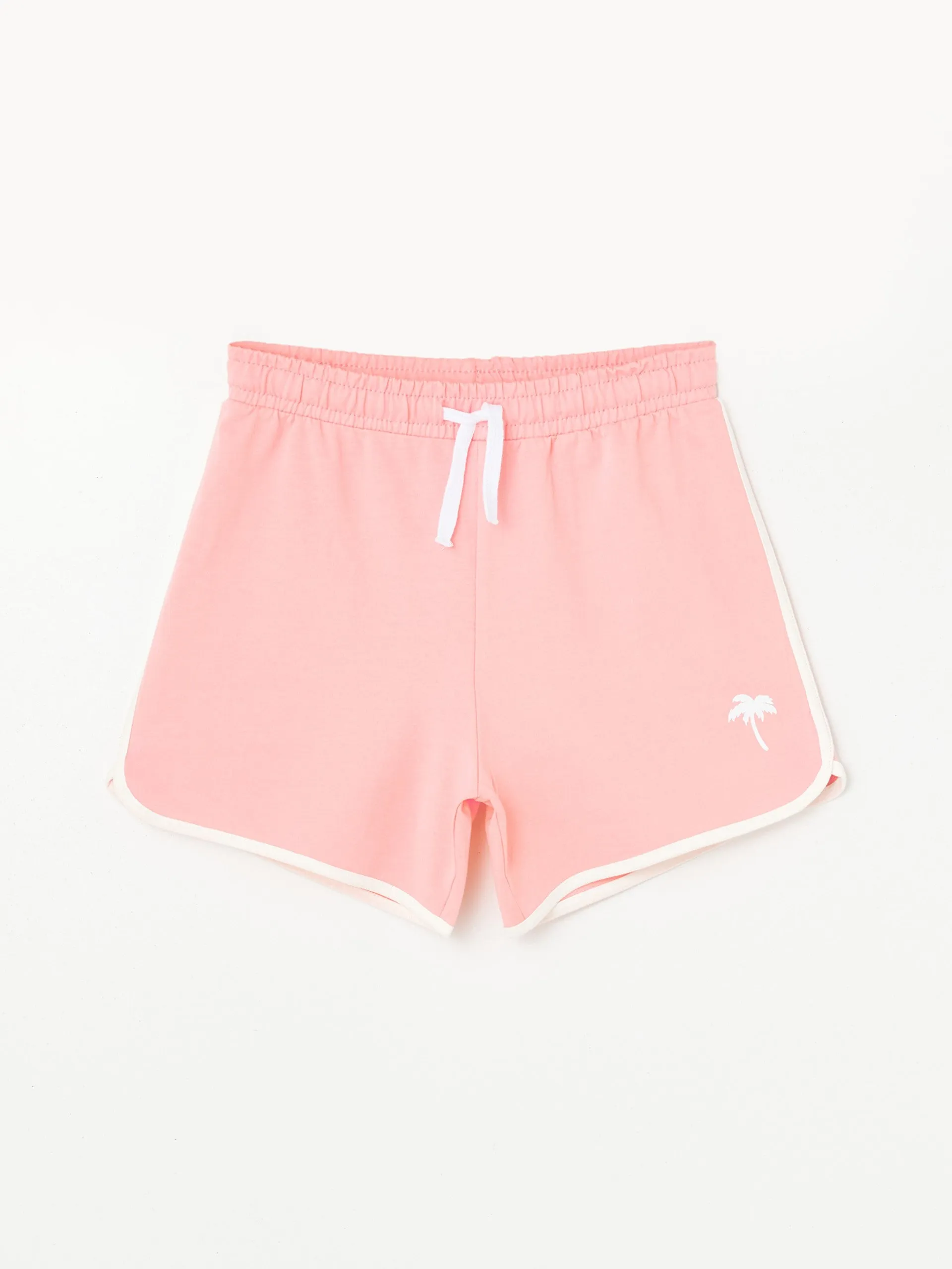 Elastic Waist Printed Girls Shorts