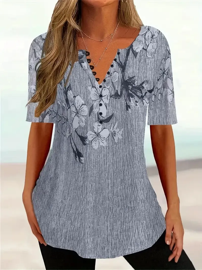 Elowen - short sleeve t-shirt with floral print