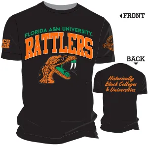 FAMU  Black Chenille Arch Tees Unisex
