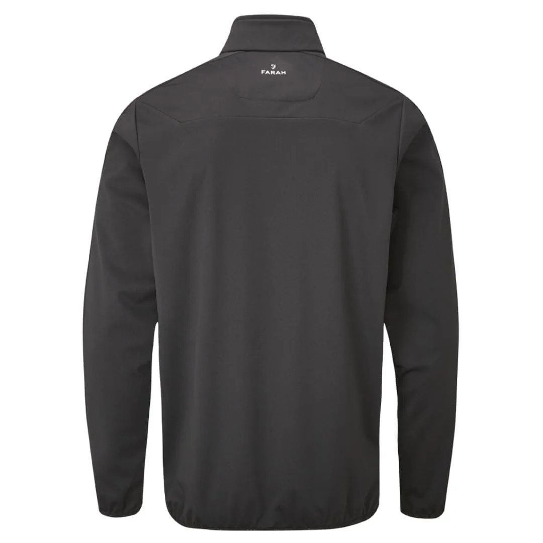 Farah Abbott Half Zip Jacket (Black)