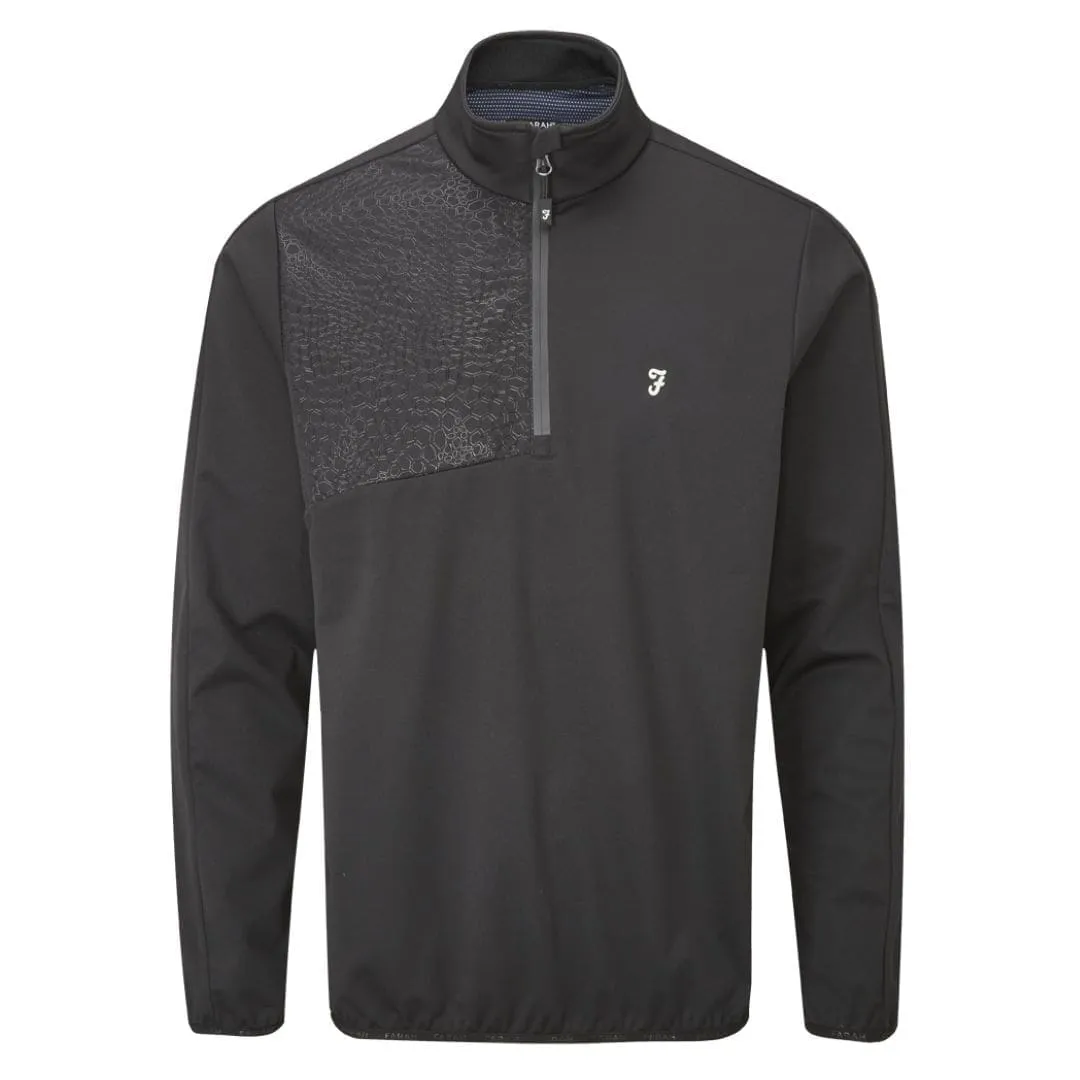 Farah Abbott Half Zip Jacket (Black)