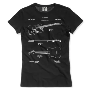 Fender Guitar Patent Women's Tee