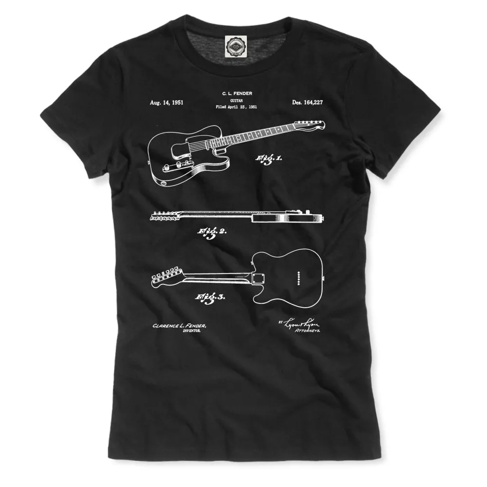 Fender Guitar Patent Women's Tee