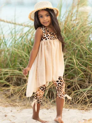 Fierce Confidence Hi-Lo Tunic and Leopard Legging Set