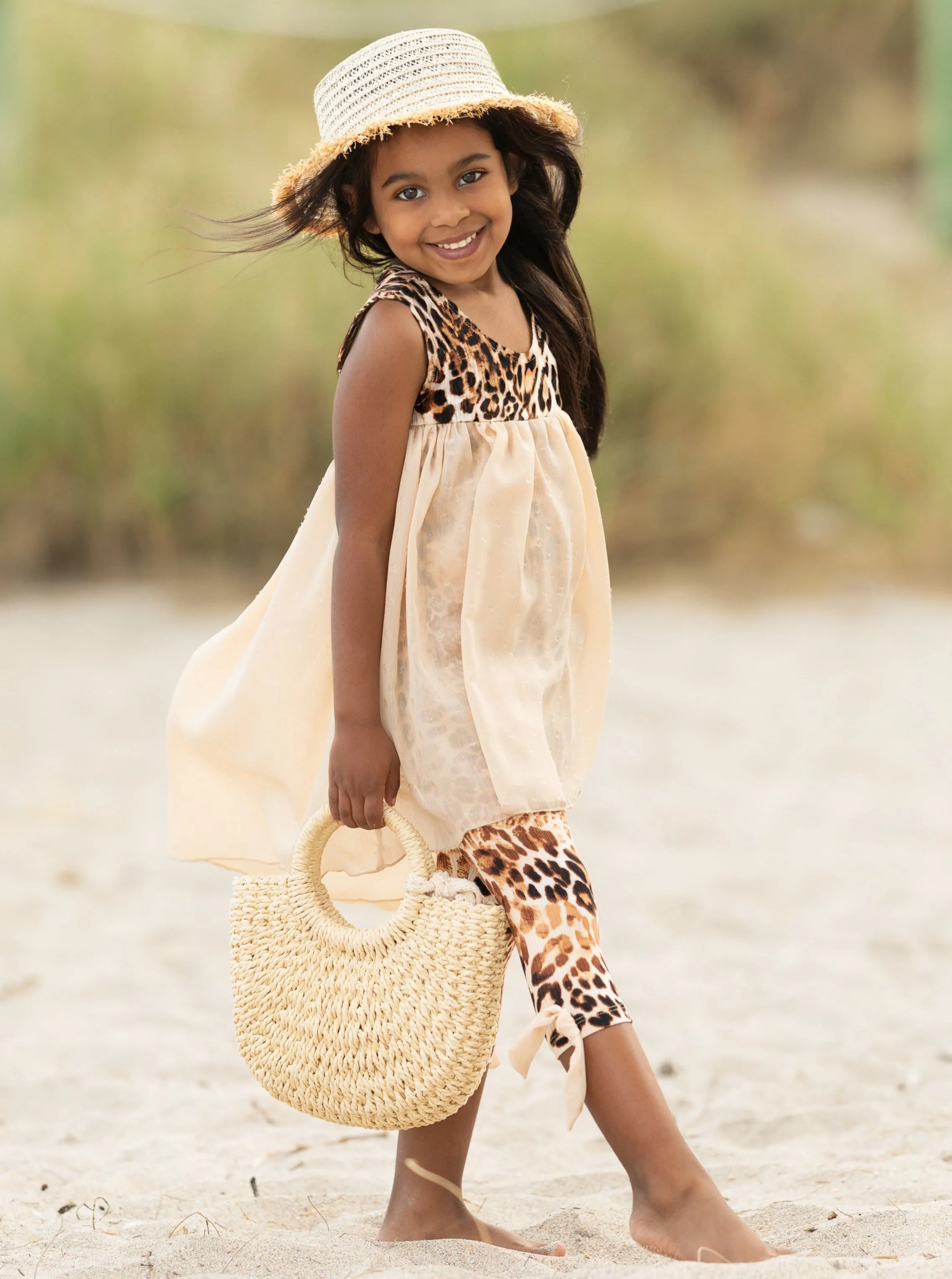 Fierce Confidence Hi-Lo Tunic and Leopard Legging Set