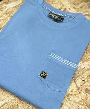 Fila Gold Otto Pocket T-Shirt In Denim Blue