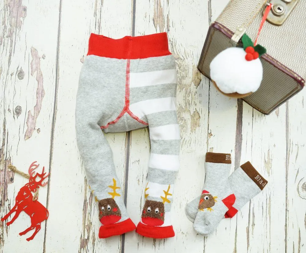 Fluffy Robin Leggings