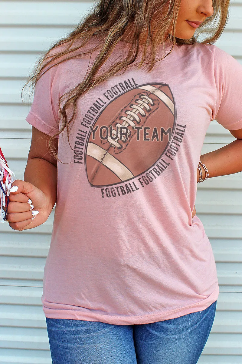 Football Pride-Your Team Unisex Poly-Rich Blend Tee