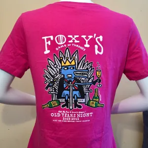 Foxy's Old Year's Night 23-24 'Game of Thrones' Ladies Short Sleeve V-neck Tee