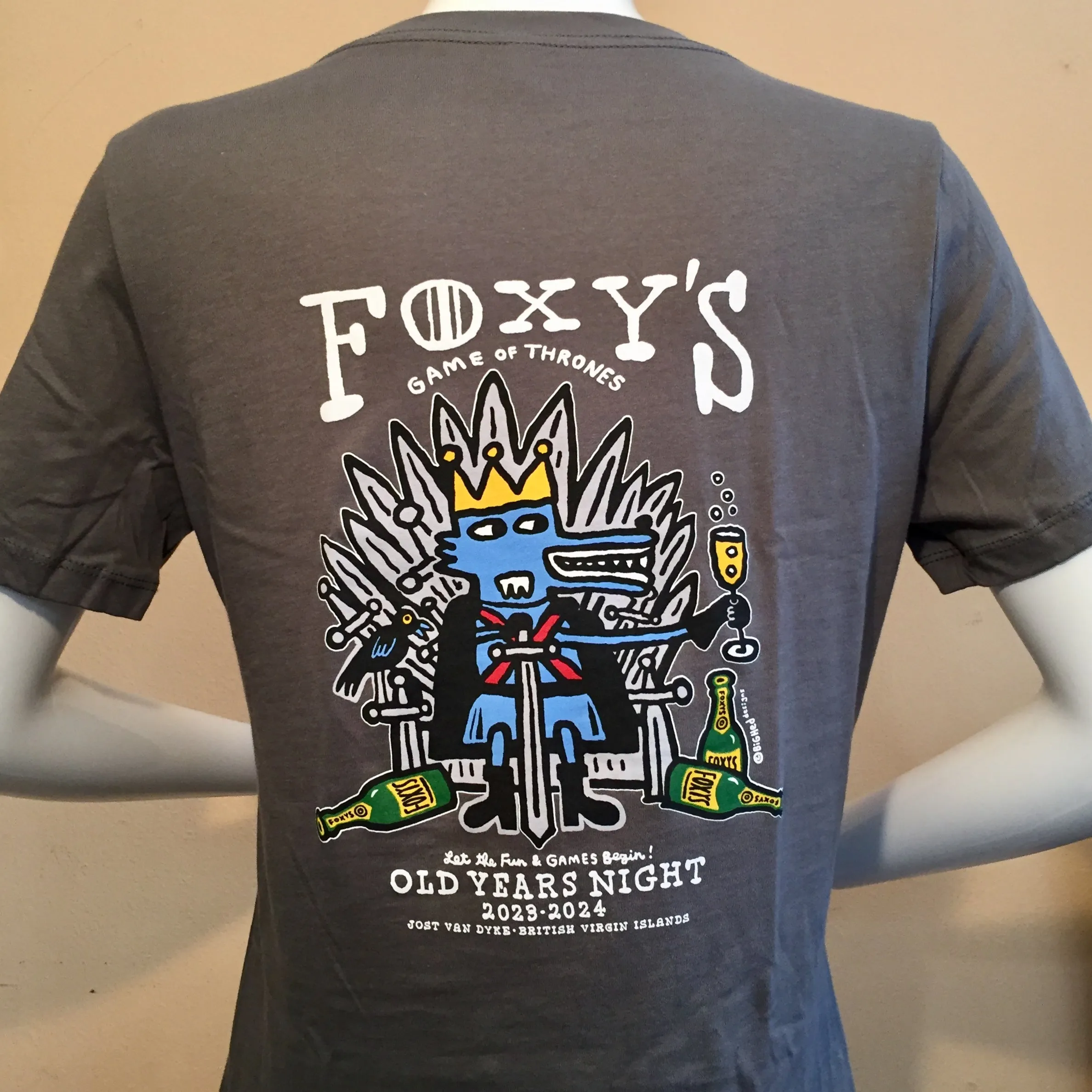 Foxy's Old Year's Night 23-24 'Game of Thrones' Ladies Short Sleeve V-neck Tee