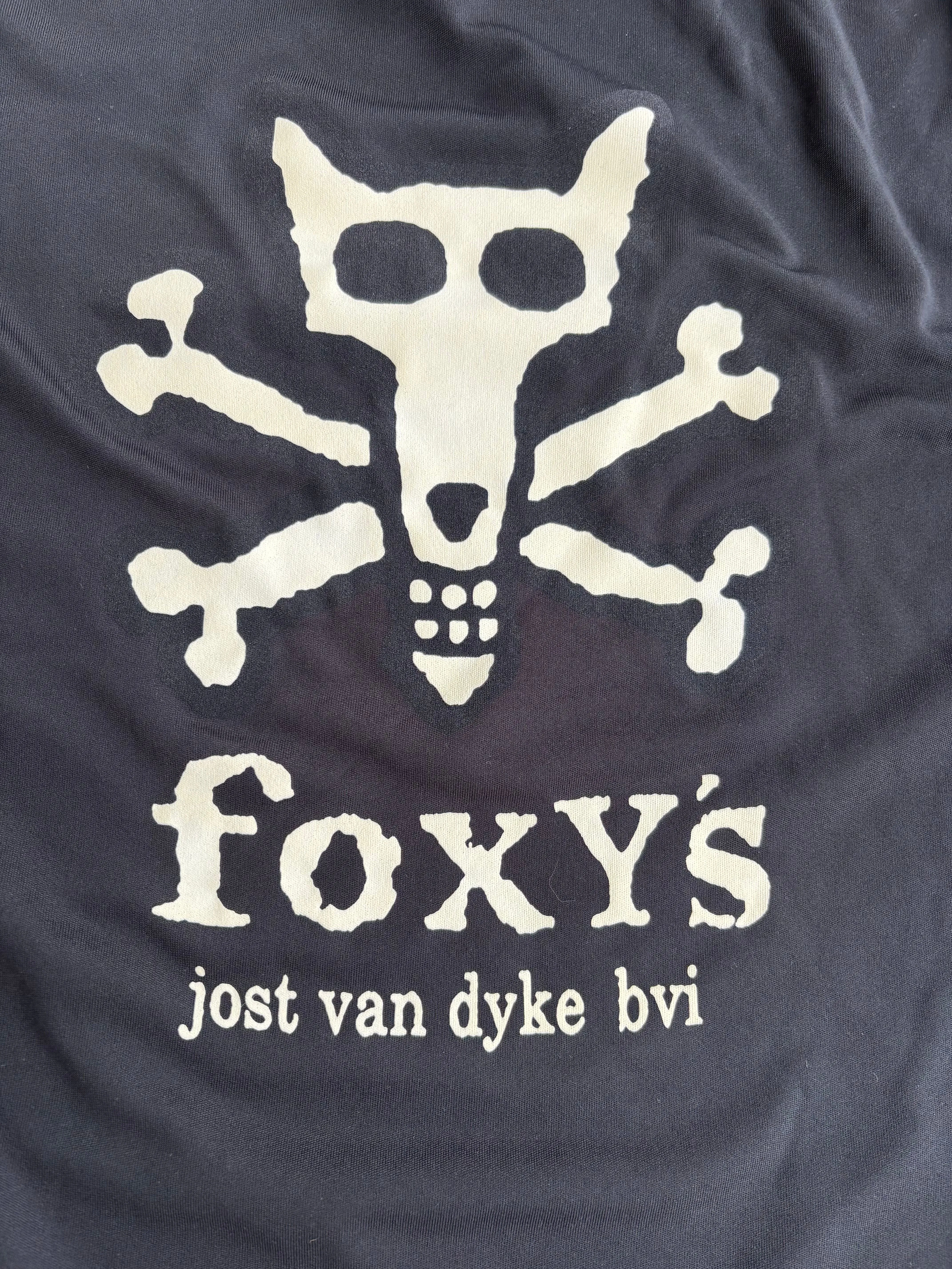 Foxy's 'Skull & Bones'Ladies Vneck Long Sleeve Performance Tee