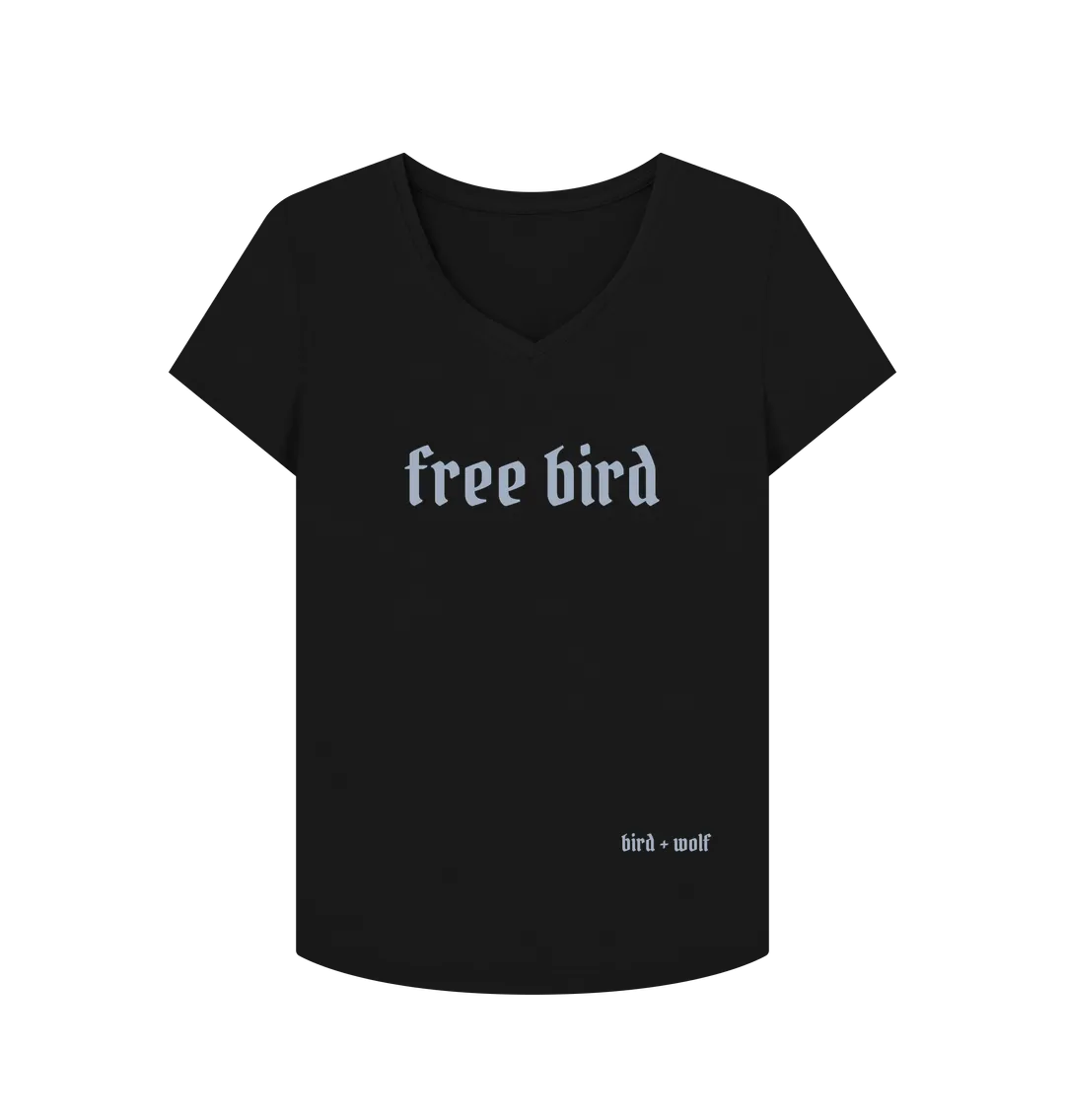 Free Bird V Neck Tee