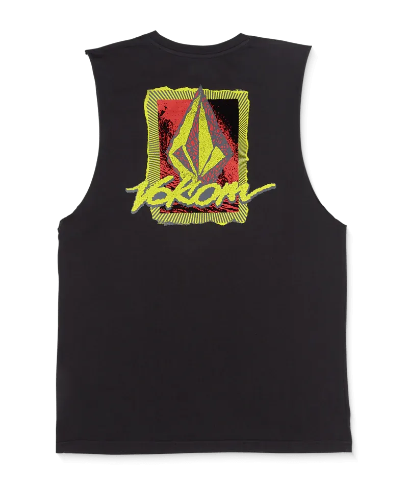 Frothy Postcard SLVLS Tank - Black
