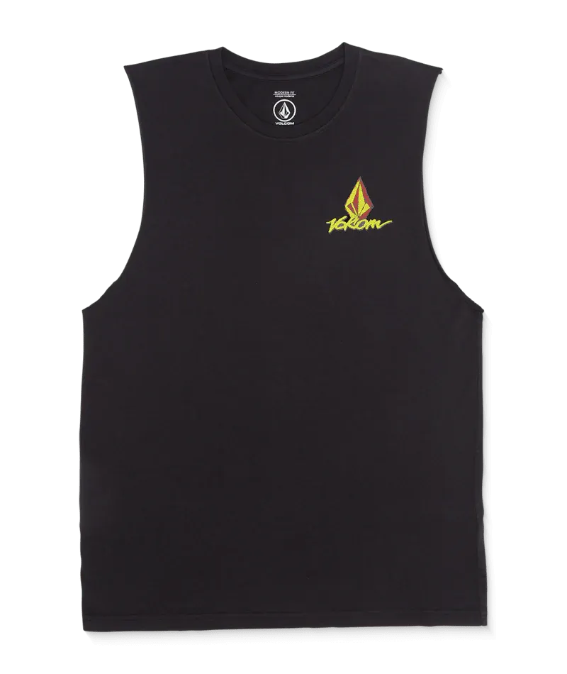 Frothy Postcard SLVLS Tank - Black