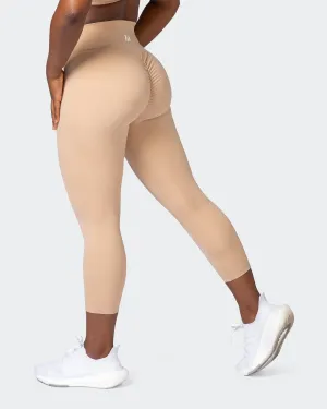 Game Changer Scrunch 7/8 Leggings - Biscotti