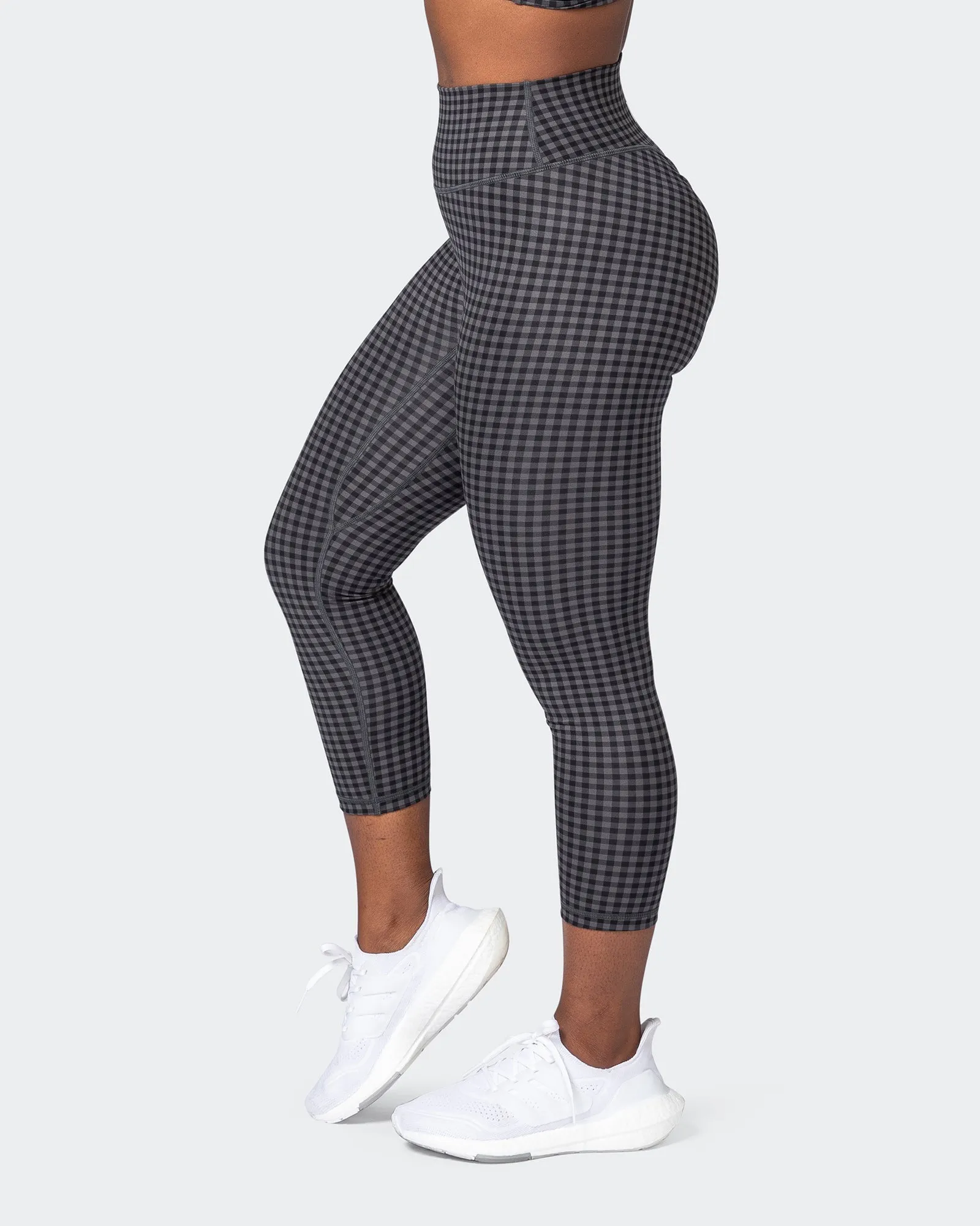 Game Changer Scrunch 7/8 Leggings - Monochrome Check Print