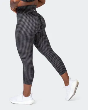 Game Changer Scrunch 7/8 Leggings - Monochrome Check Print