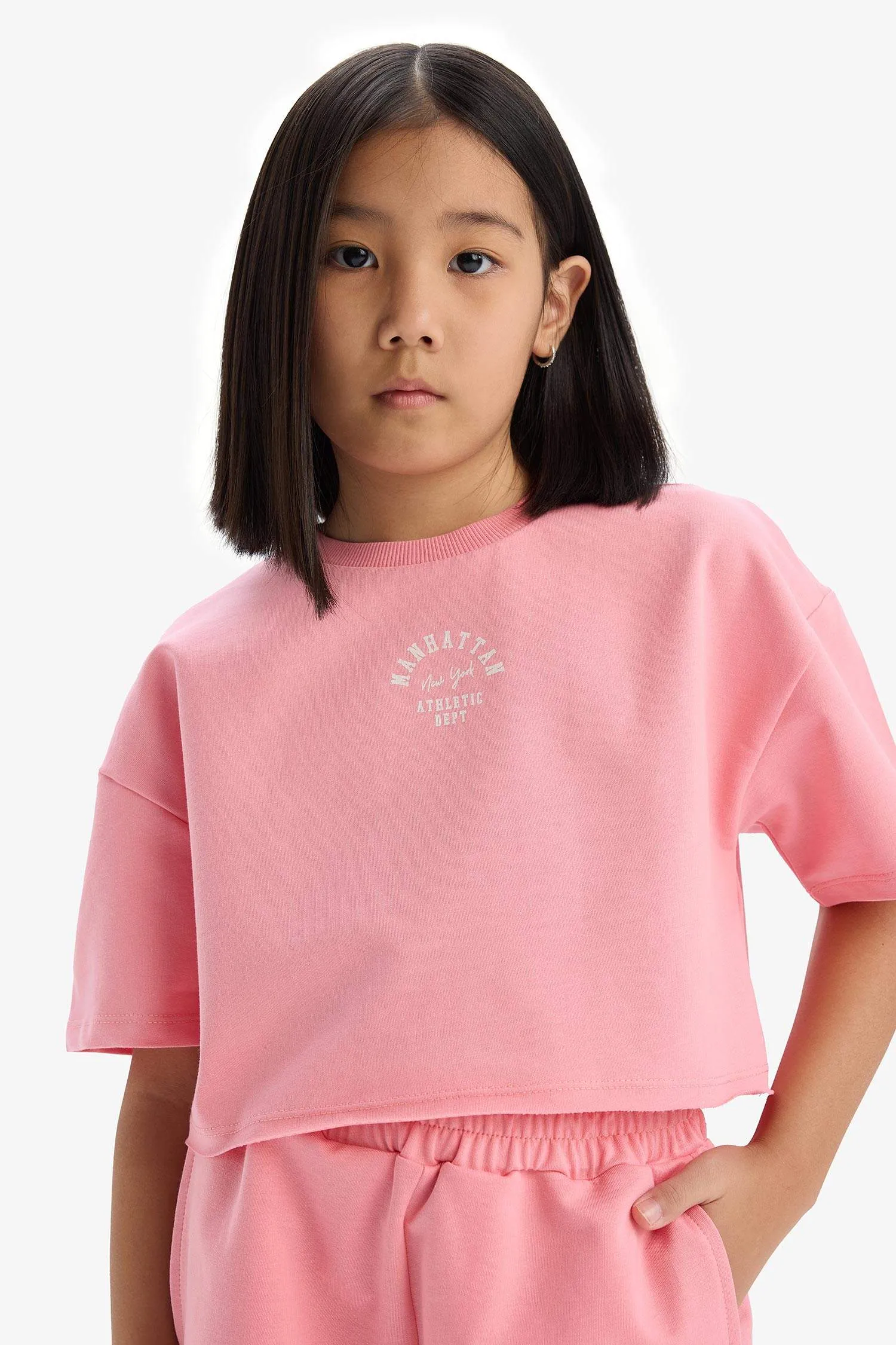 Girl Printed T-Shirt Shorts 2 Piece Set