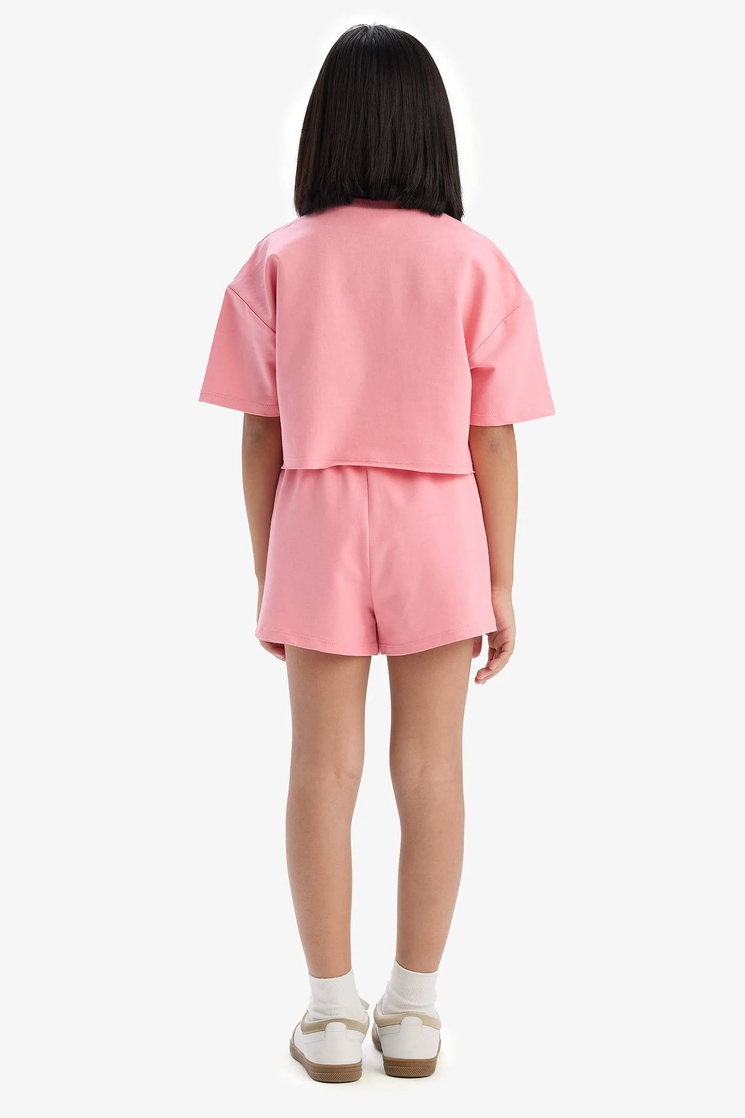 Girl Printed T-Shirt Shorts 2 Piece Set