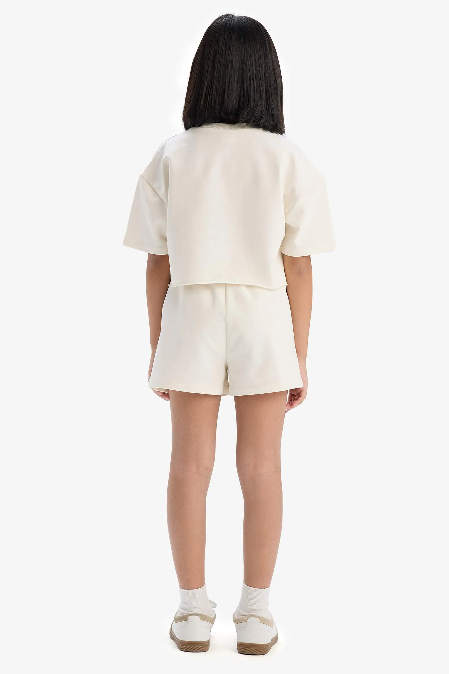 Girl Printed T-Shirt Shorts 2 Piece Set