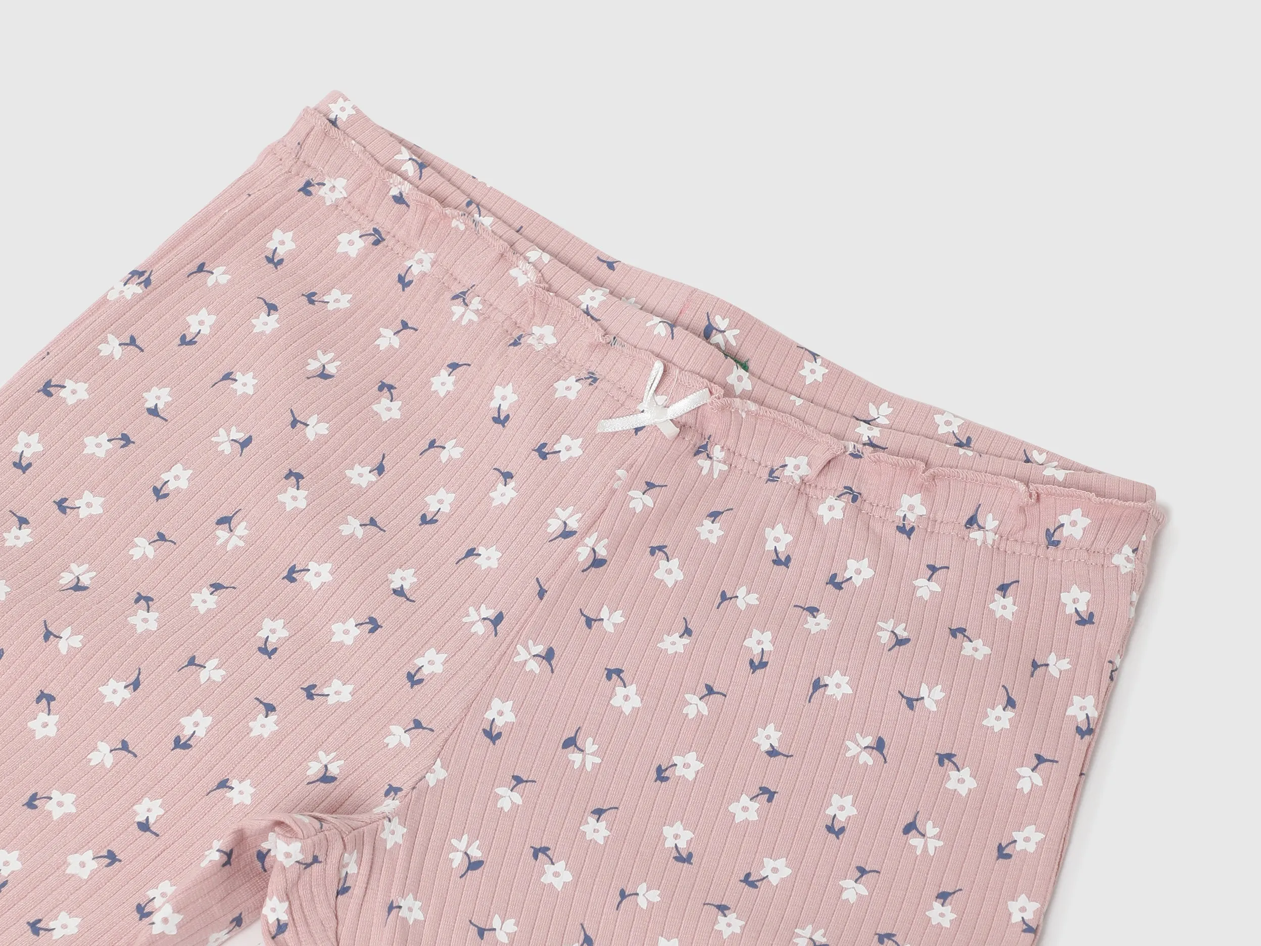 Girls Floral Regular Fit Leggings