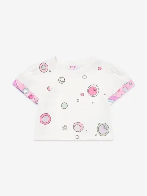 Girls Fontane Print T-Shirt in Ivory