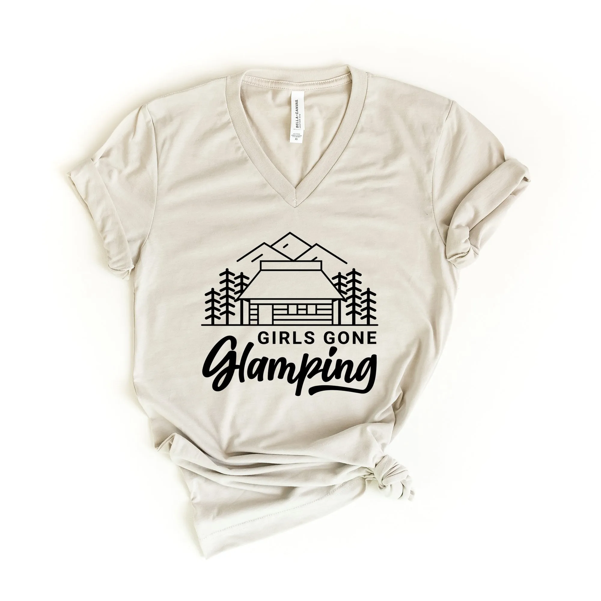 Girls Gone Glamping | Short Sleeve V-Neck