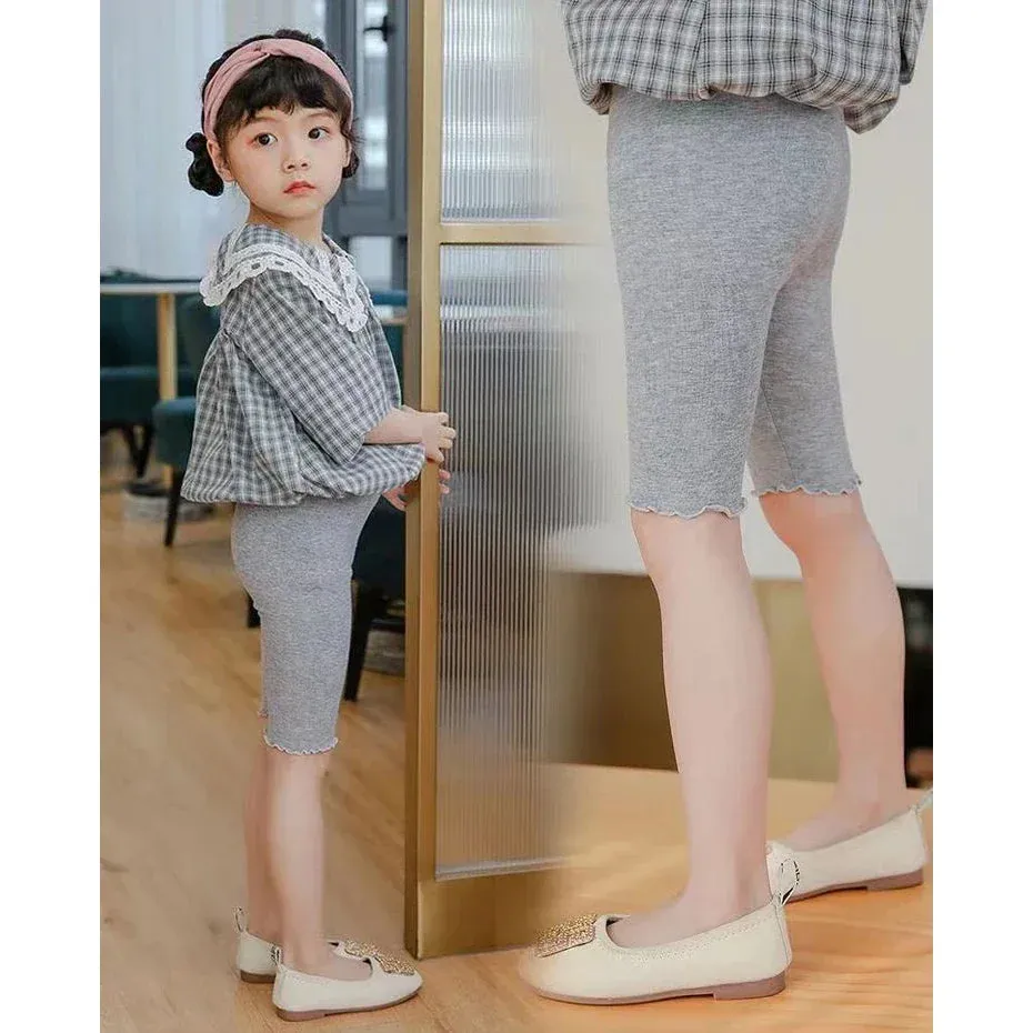Girls' Ruffle Modal Cotton Leggings