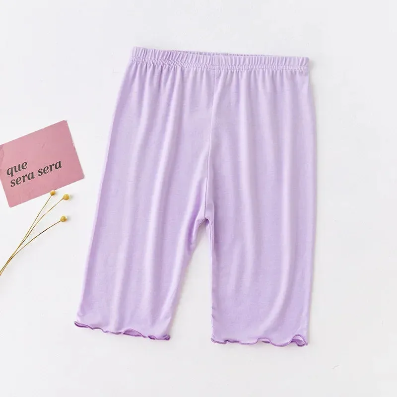 Girls' Ruffle Modal Cotton Leggings