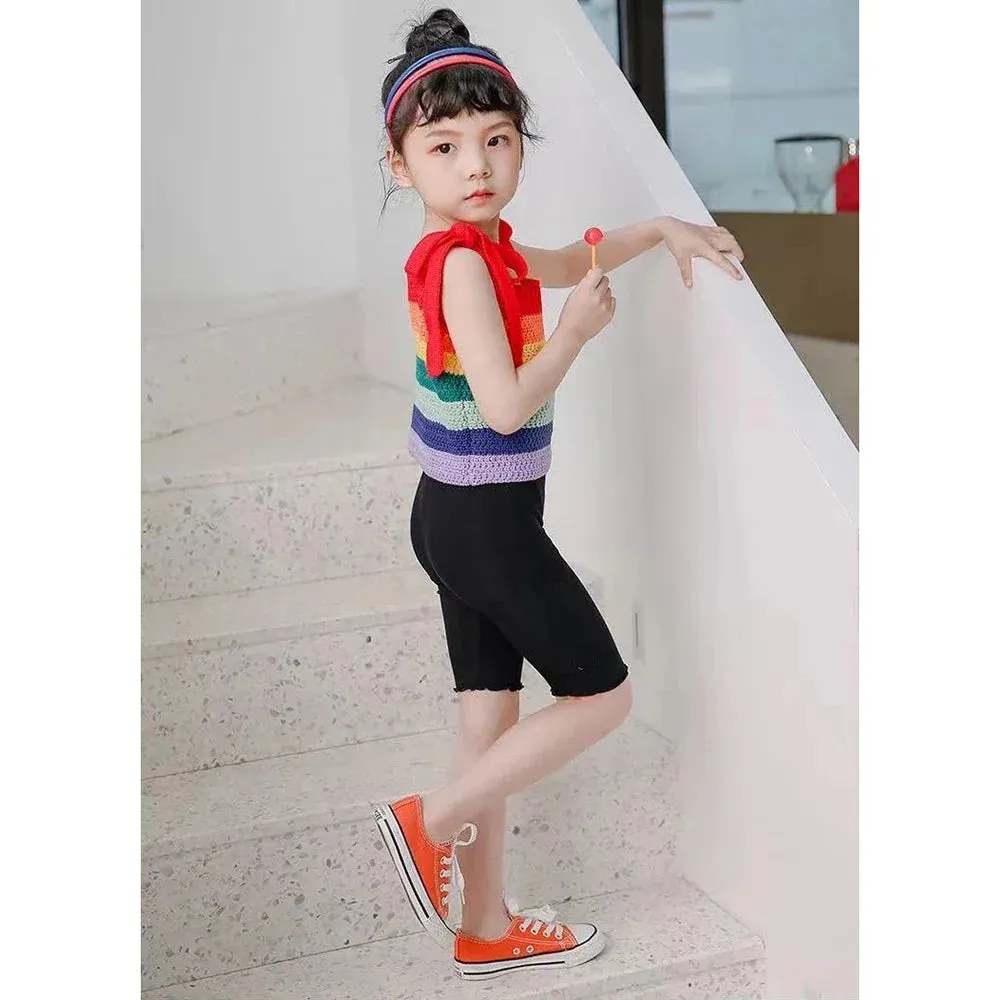 Girls' Ruffle Modal Cotton Leggings