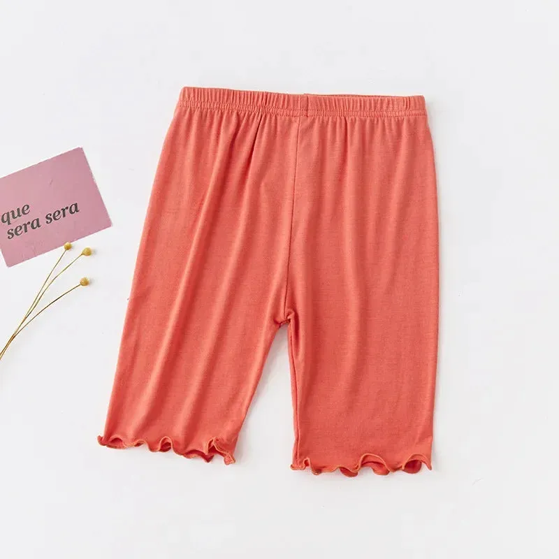 Girls' Ruffle Modal Cotton Leggings