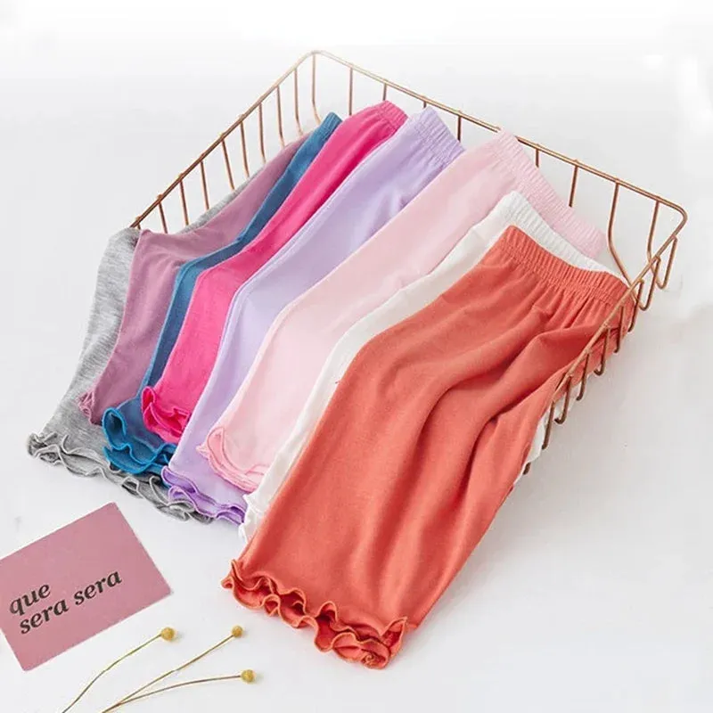 Girls' Ruffle Modal Cotton Leggings