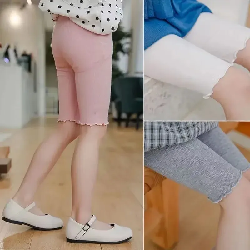 Girls' Ruffle Modal Cotton Leggings