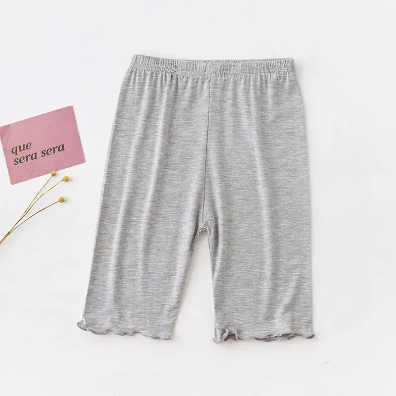 Girls' Ruffle Modal Cotton Leggings