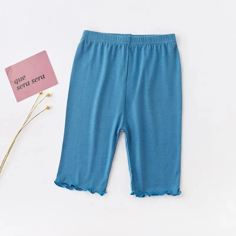 Girls' Ruffle Modal Cotton Leggings