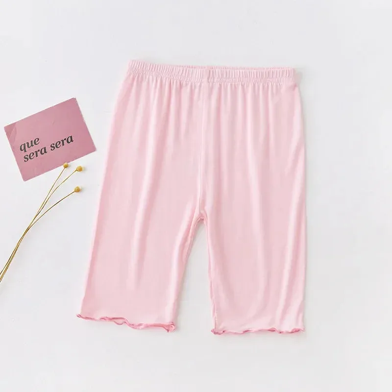 Girls' Ruffle Modal Cotton Leggings