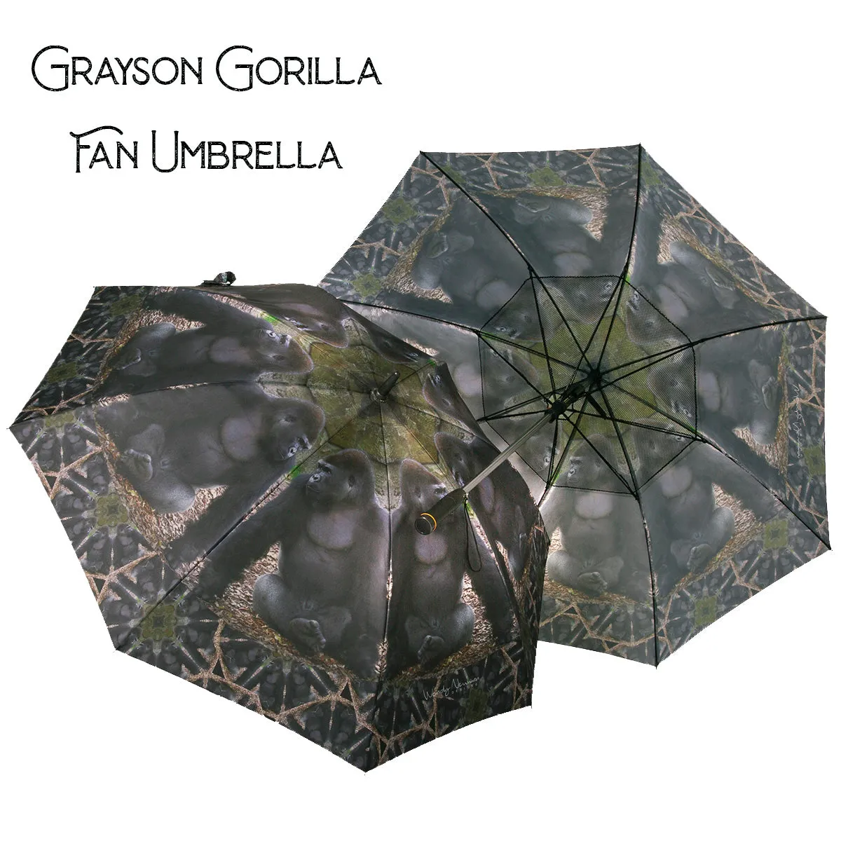 Grason Gorilla - Zoo Fan Umbrella