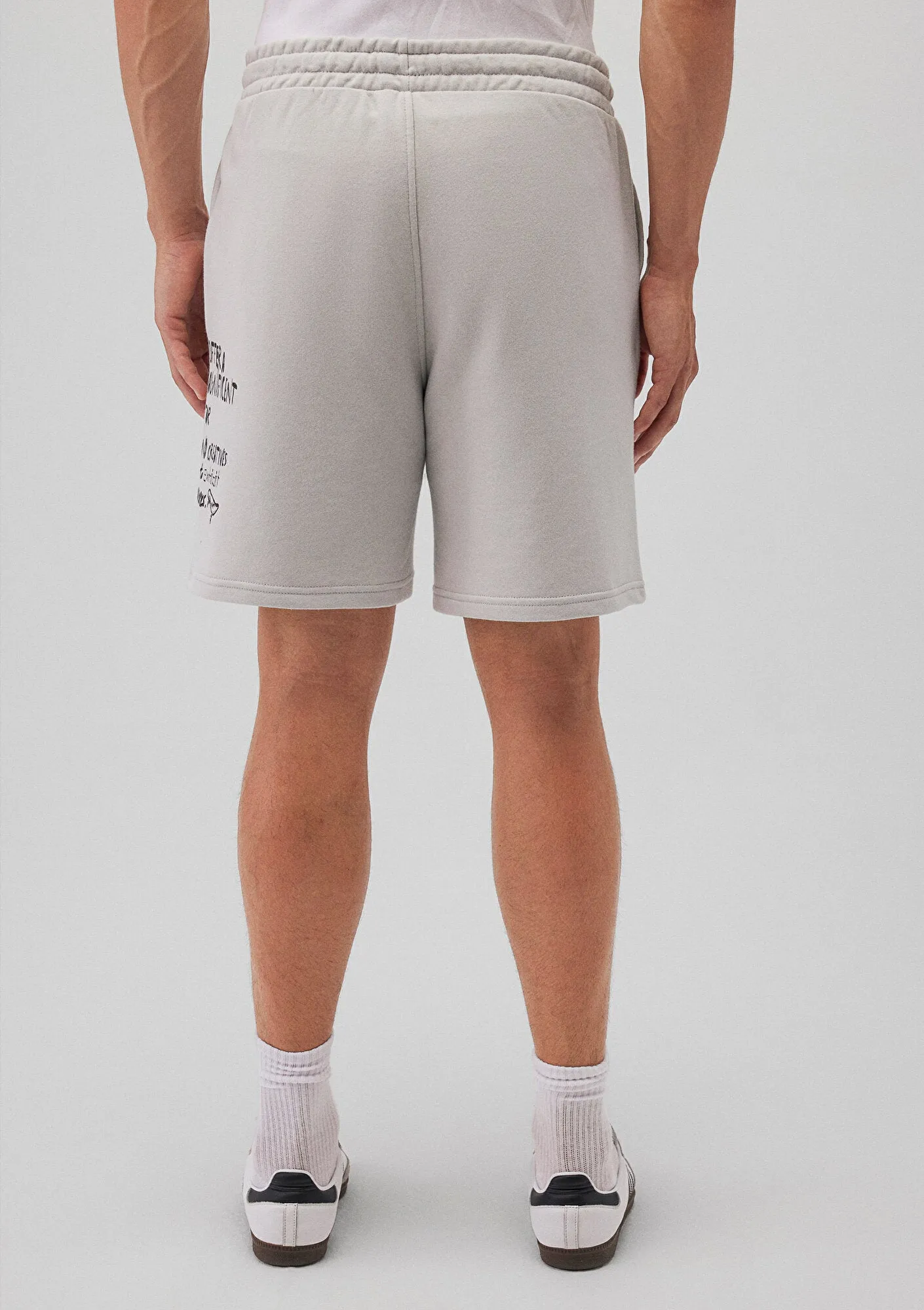 Grey Printed Shorts
