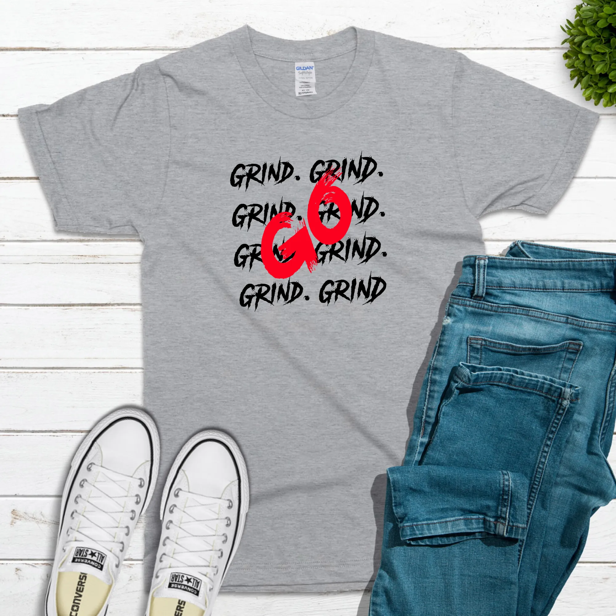 Grind. Grind. GO Shirt! Can't Stop Wont Stop. Beast Mode Shirt.