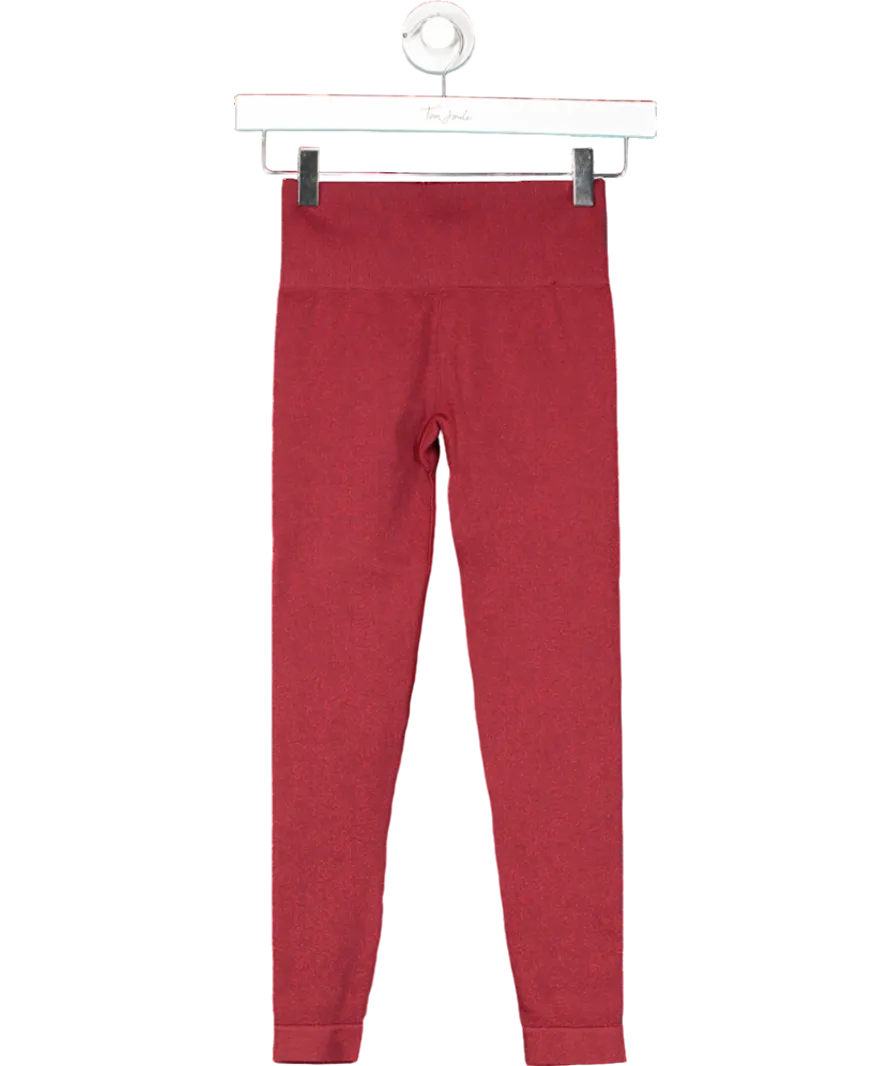gymshark Red Adapt Fleck Seamless Leggings UK XS